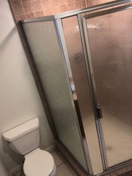 Custom Angle Shower Door