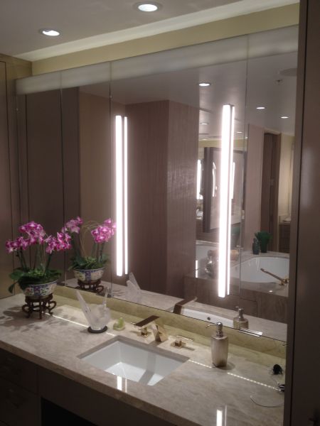 Sand Blasted Mirror Installation #4