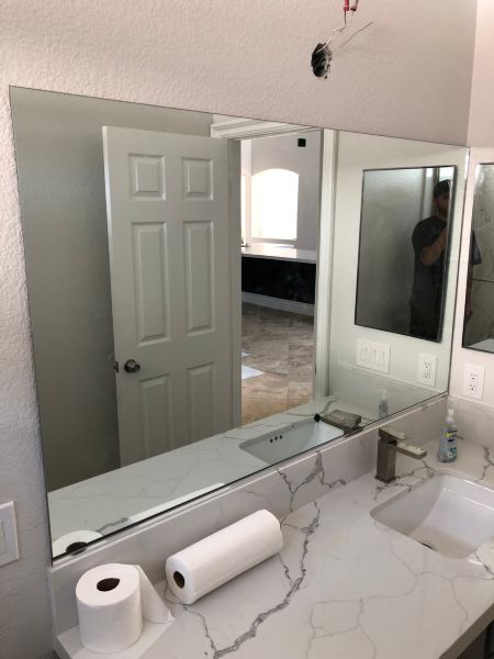 New Restroom Mirror Install #2