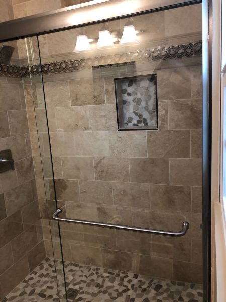 Chrome Frameless Shower Door #3