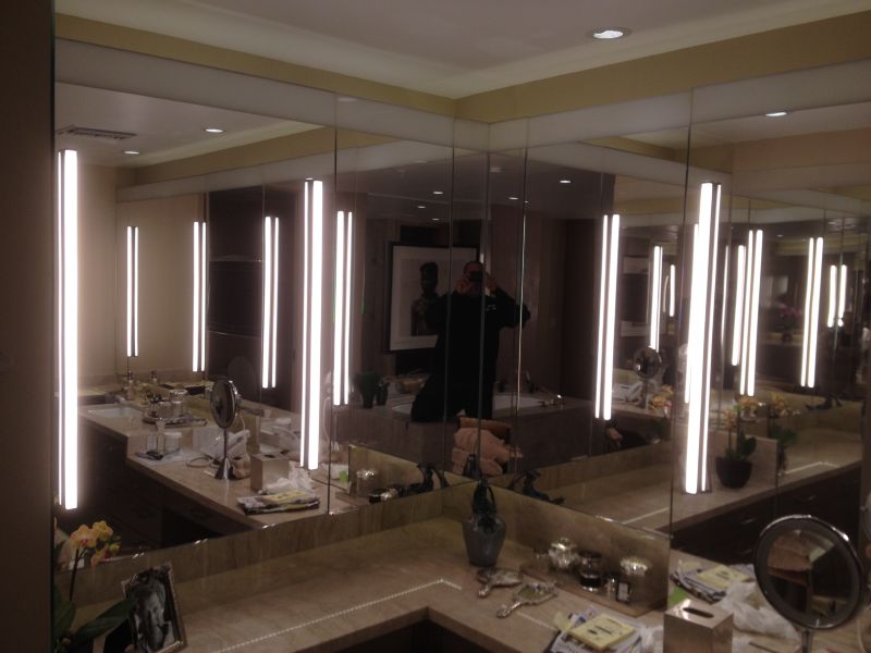 Sand Blasted Mirror Installation #1