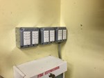 Timer control install for outdoor heater.