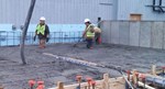 Structured Concrete Slab with Trench Drains | Poured Concrete Walls