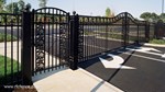 Arched Top Double Drive with Single Walk Gate