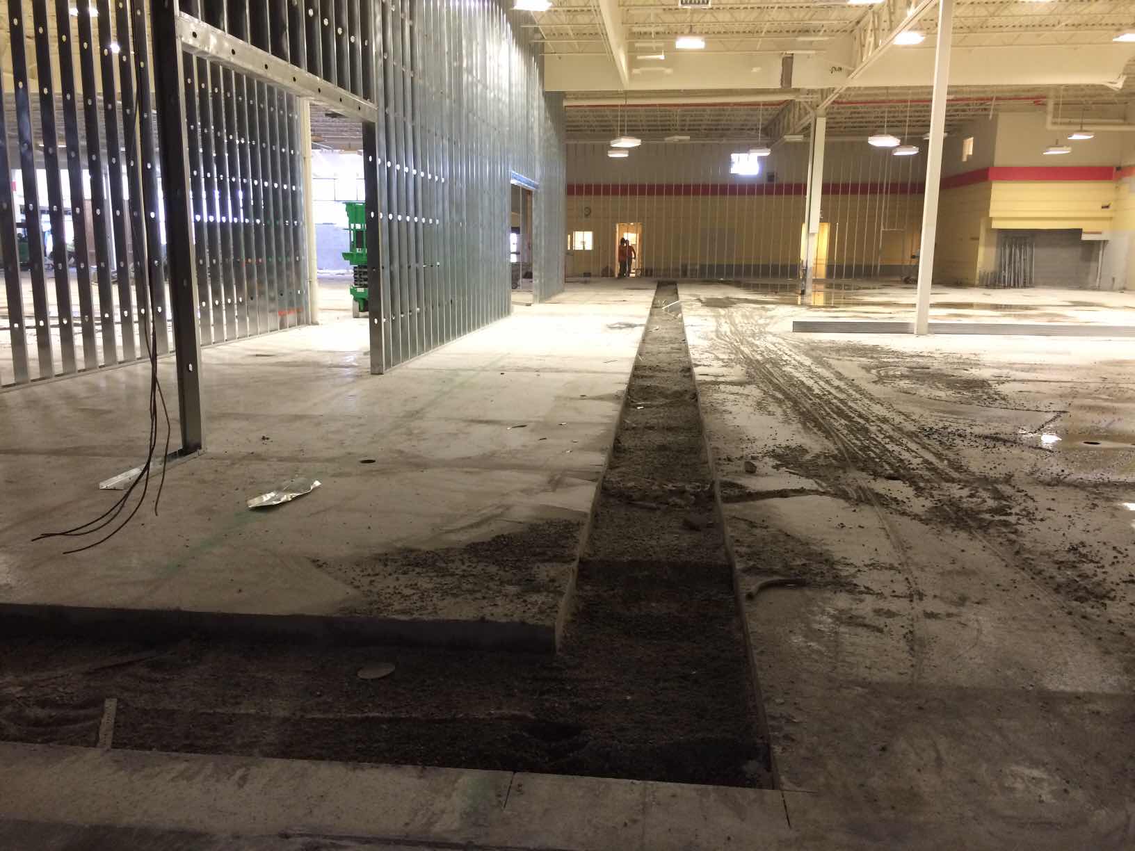 Interior Saw Cutting