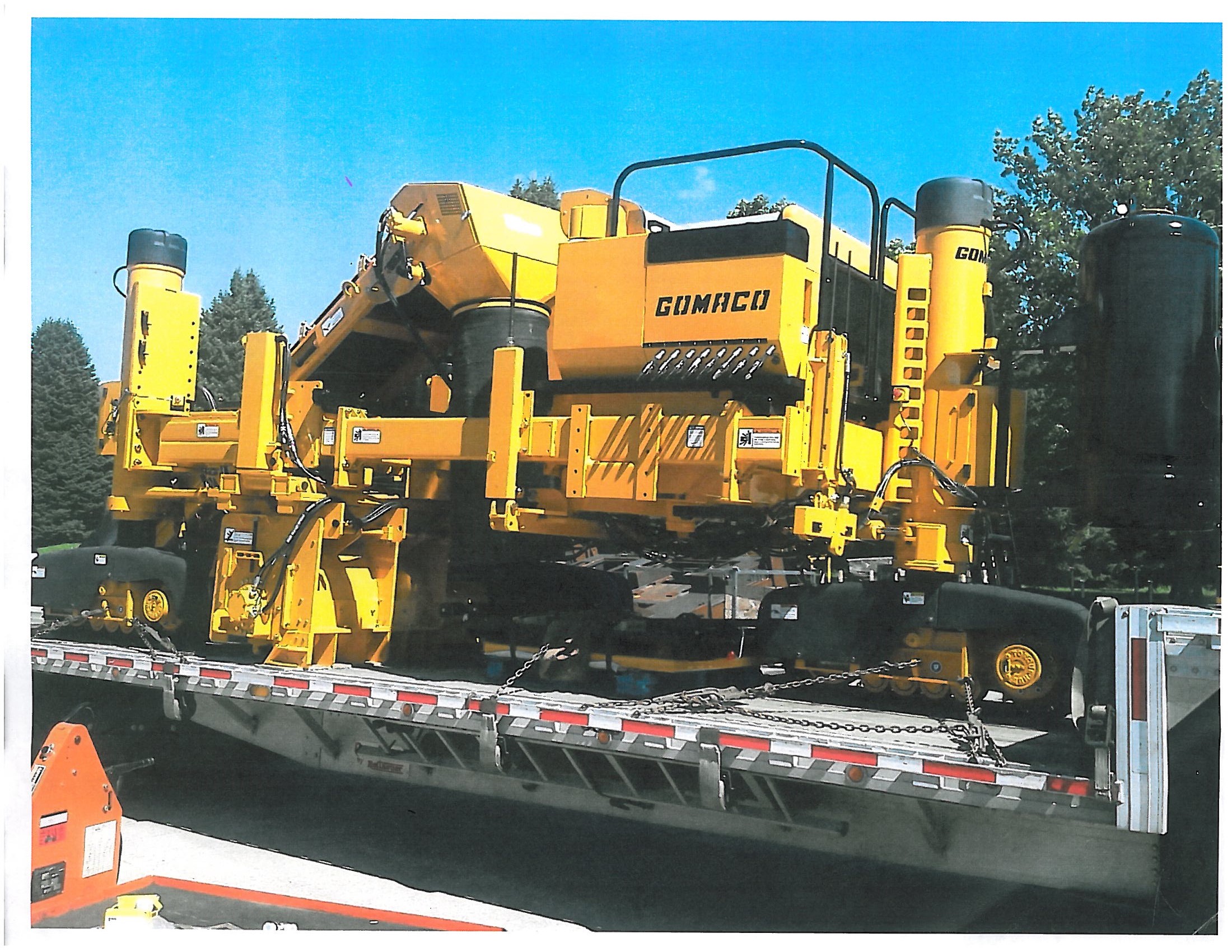 Arrival of new Curb Machine.