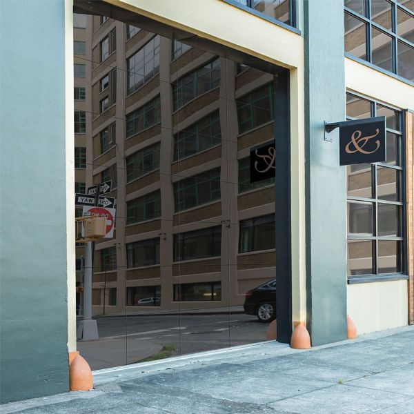 Frameless Aluminum & Glass Overhead Doors