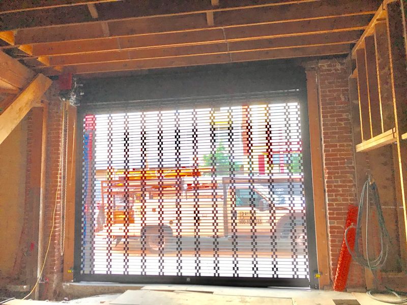 Aluminum Lexan Combination Roll up Door