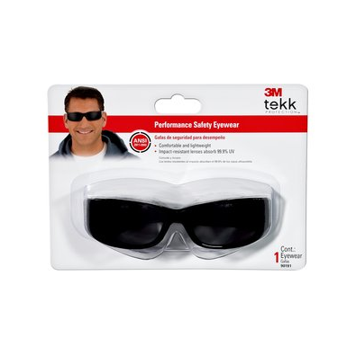3M Eye Protection, Black frame / Gray Lens