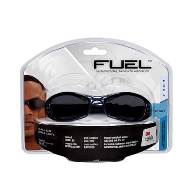 3M Fuel Sport Safety Eyewear 92226-80025, Pearlized Dark Blue frame
