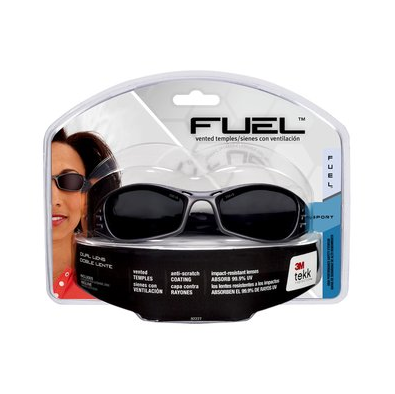 3M Fuel Sport Safety Eyewear 92227-80025, Brushed Gunmetal frame