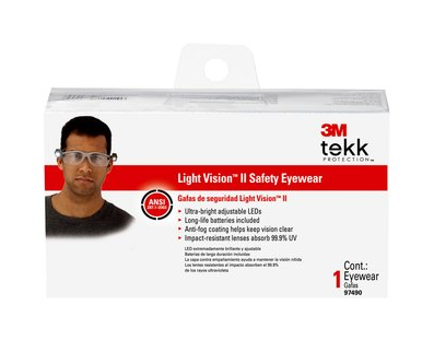 3M Light Vision II LED Safety Eyewear 97490-80000