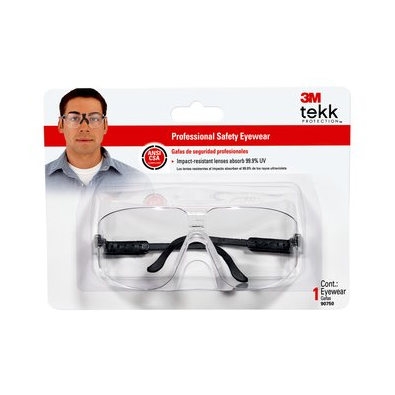 3M Professional Safety Eyewear 90750-80025T, Black frame