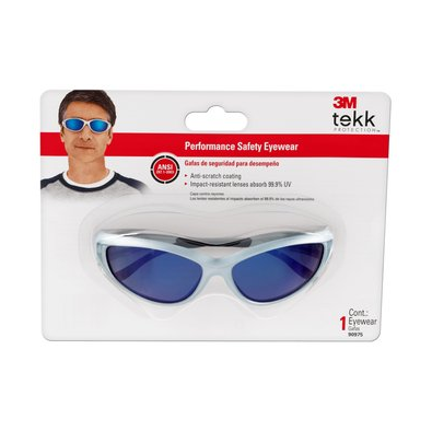 3M Sports-inspired Safety Eyewear 90975-80025T, Silver frame