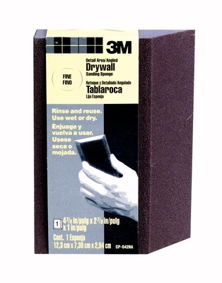3M(TM) Drywall Sanding Sponge CP-042NA, 4.875 in x 2.875 in x 1 in, 24/pack
