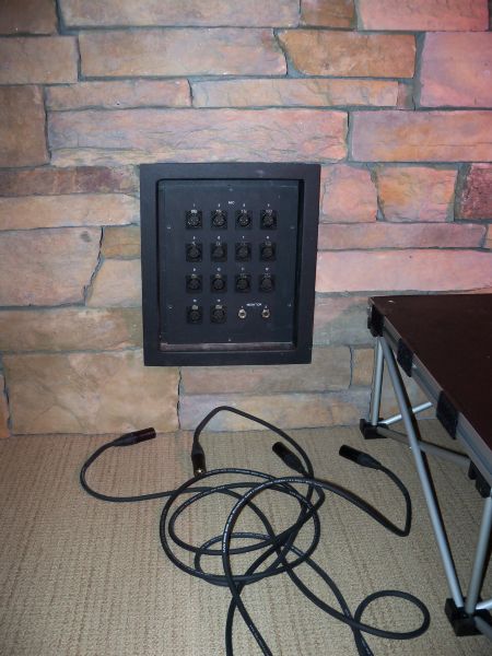 ACM integrated patch panel in stone