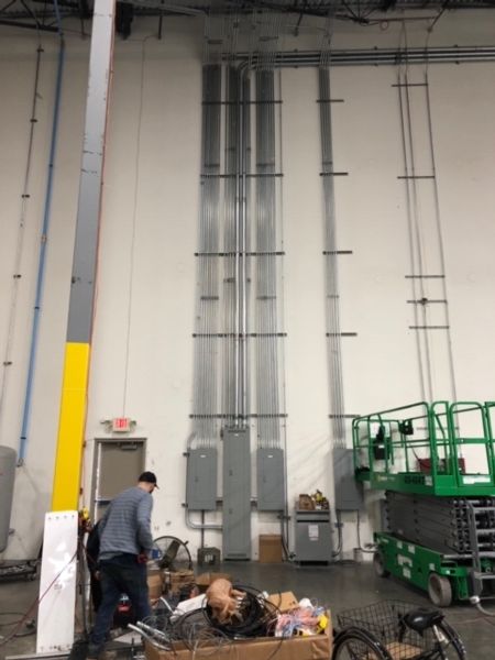 Added 800AMP for that side of warehouse.