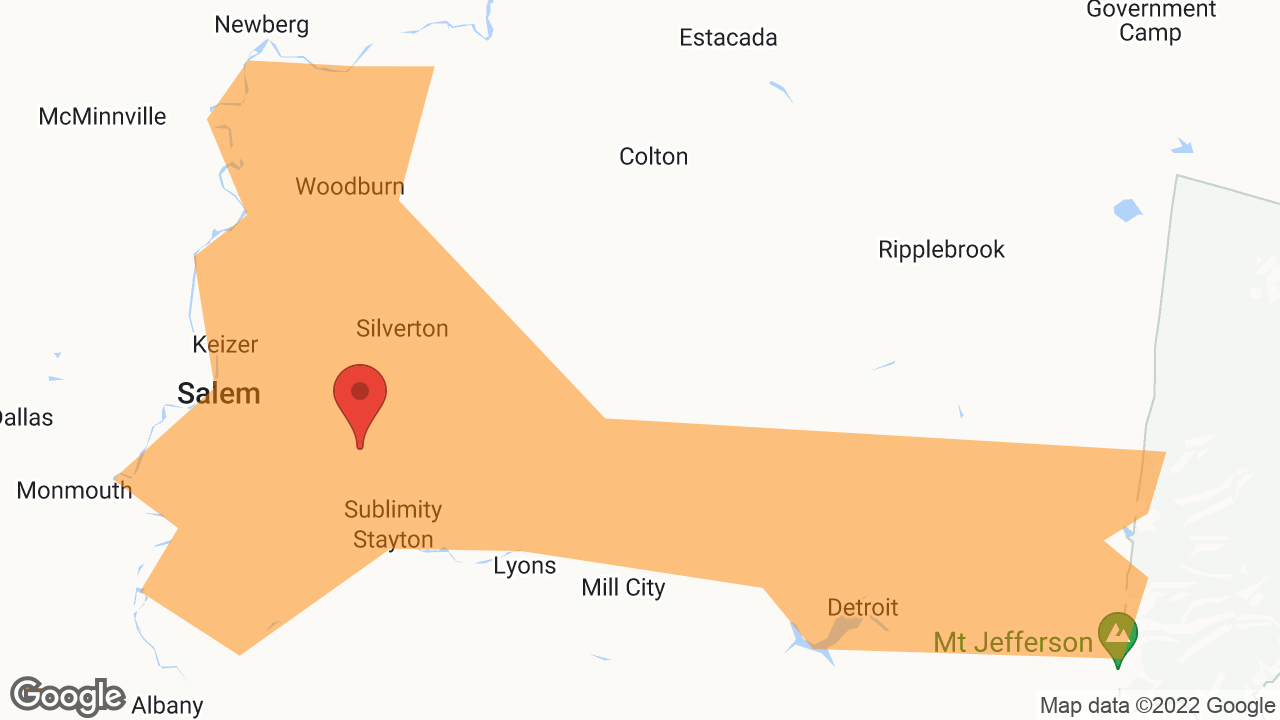 Service Area and Locations Map for Midwest Construction LLC