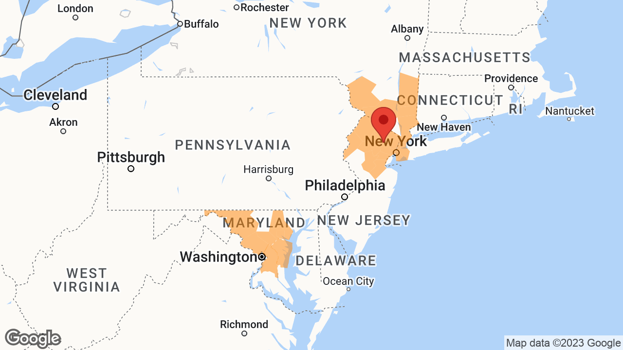 Service Area and Locations Map for Integrated Systems Technology LLC