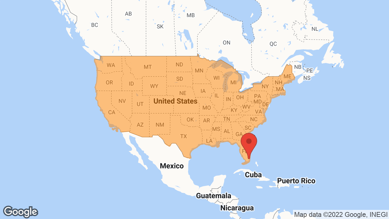 Service Area and Locations Map for Estimating Construction USA, Inc.