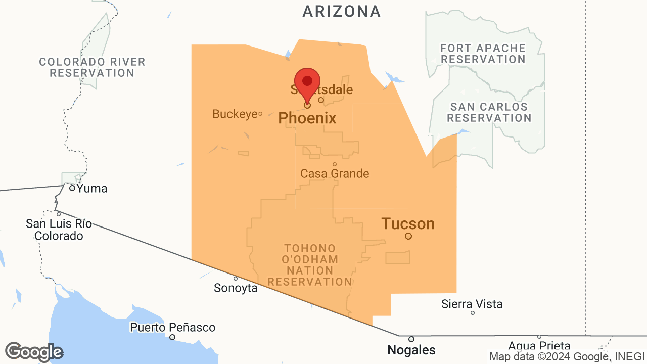 Service Area and Locations Map for Intrepid Builders LLC