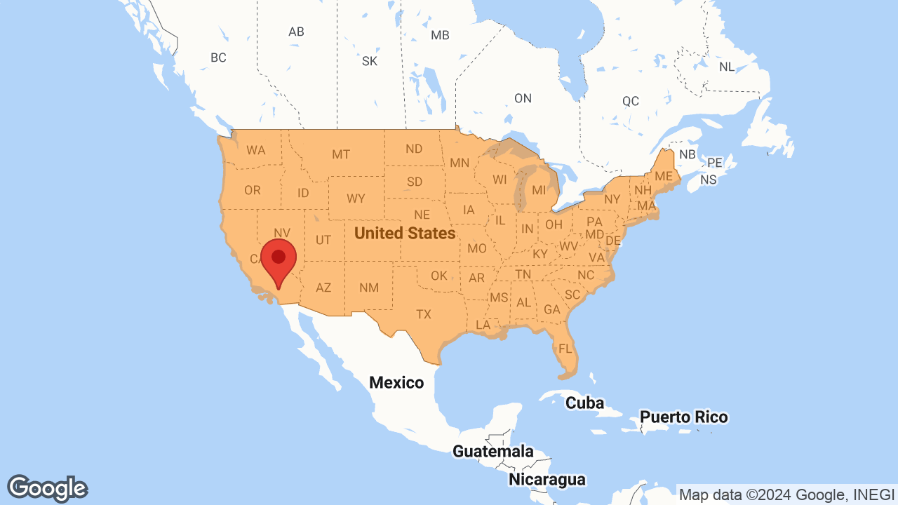 Service Area and Locations Map for The Rettig Corp.