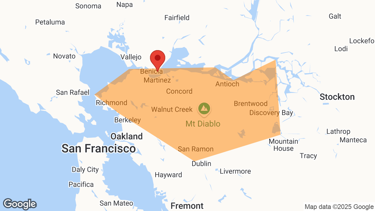 Service Area and Locations Map for Performance Contracting, Inc.