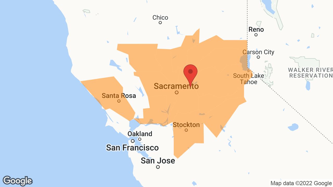 Service Area and Locations Map for In Touch Telecommunications, Inc.